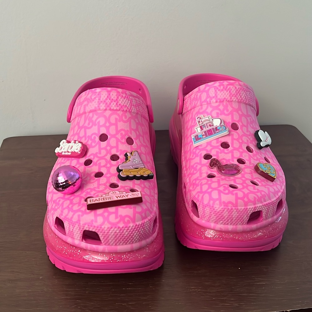 Barbie Mega Crush Crocs, Like NEW!